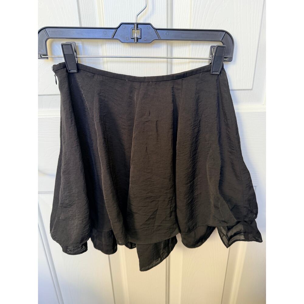 Silence + Noise Black Layered Mini Skirt Size 2 – Side Zip – Urban Outfitters